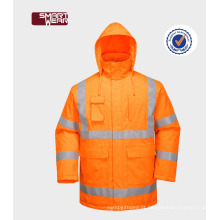 uniforme de segurança workwear 300D oxford reflexivo barato suitfire resistente jaqueta de segurança
